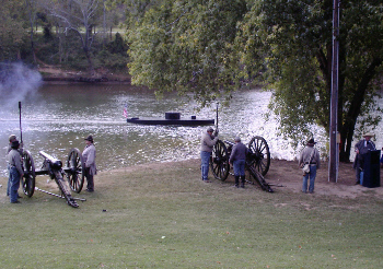 Cherokee Artillery and the USS Monitor on the Coosa River